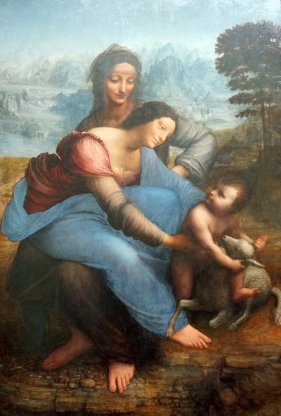 A Virgem e o Menino com Santa Ana de Leonardo da Vinci
